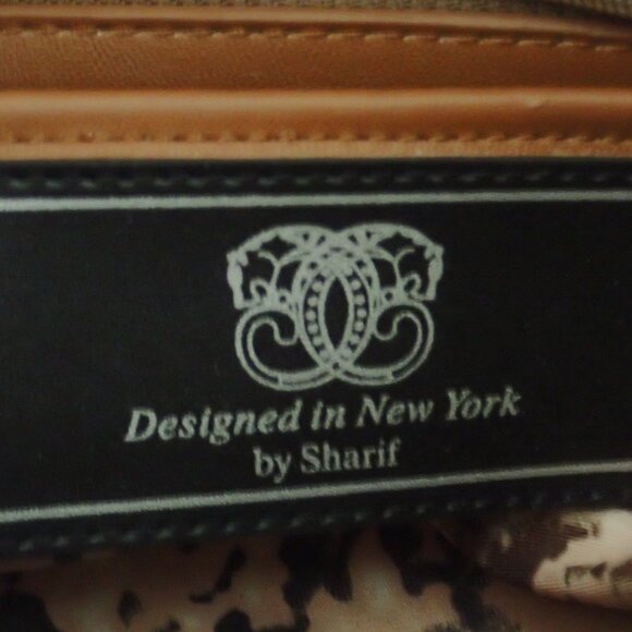 Shariff 1827 Designer Leather & Sunflower Embroidered Shoulder Bag - Picture 10 of 13